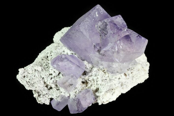 Lustrous, Purple Fluorite Crystals - Morocco #80320
